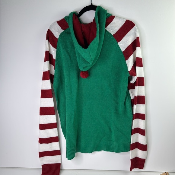 Bluenotes Men's Green Elf Ugly Christmas Holiday Sweater - Picture 2 of 7